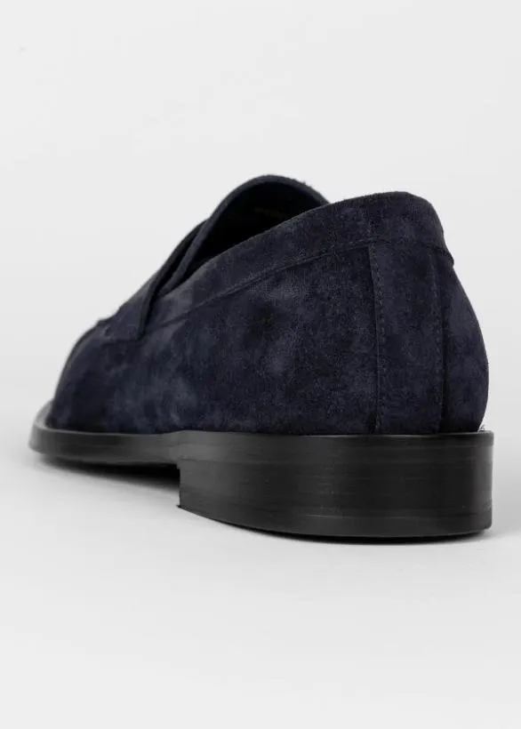 Paul Smith Formal Suede 039Domingo039 Loafers Navy 8211 Mens