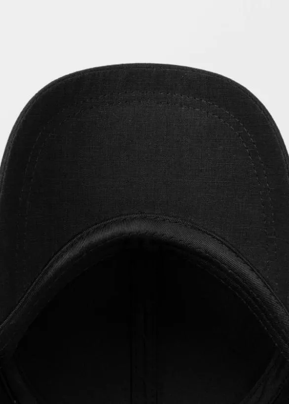 Paul Smith Hats and Gloves Linen Signature Stripe Trim Cap Black 8211 Mens