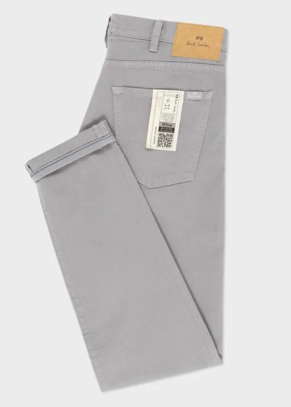 Paul Smith Jeans GarmentDyed Organic CottonStretch Jeans Light Grey 8211 Mens