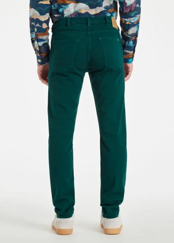 Paul Smith Jeans GarmentDyed Organic CottonStretch Jeans Petrol 8211 Mens