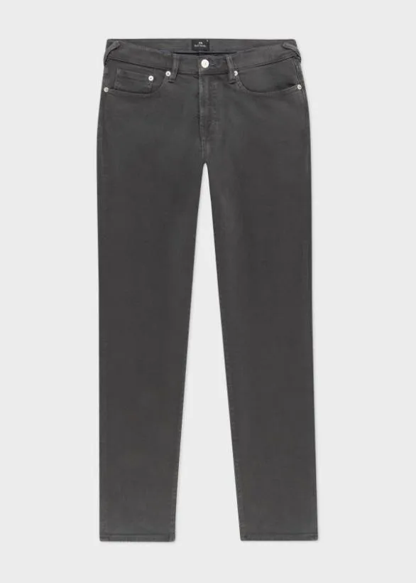 Paul Smith Jeans TaperedFit GarmentDyed Jeans Dark Grey 8211 Mens