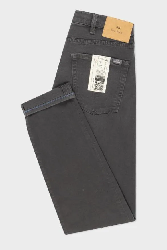 Paul Smith Jeans TaperedFit GarmentDyed Jeans Dark Grey 8211 Mens