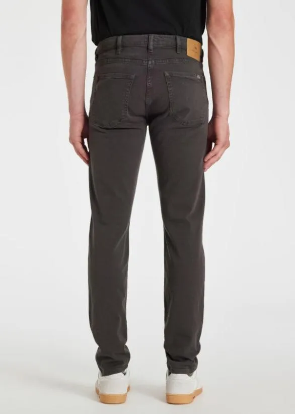 Paul Smith Jeans TaperedFit GarmentDyed Jeans Dark Grey 8211 Mens