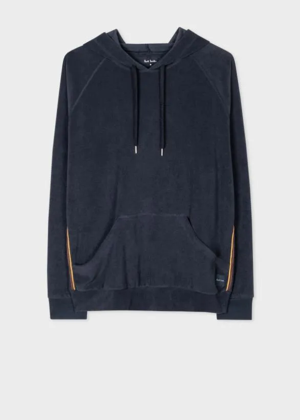 Paul Smith Loungewear Towelling Lounge Hoodie Navy 8211 Mens