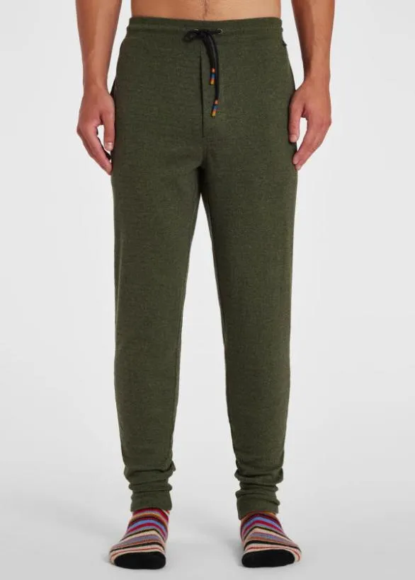 Paul Smith Loungewear Twisted Fleck Cotton Lounge Pants Khaki 8211 Mens