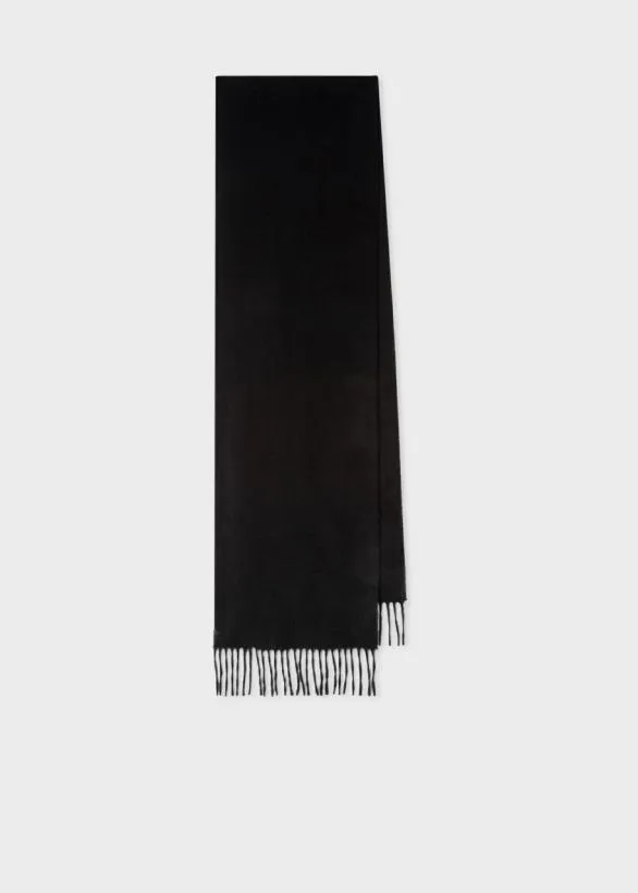 Paul Smith Monogrammed Gifts Cashmere Scarf Black 8211 MensWomens