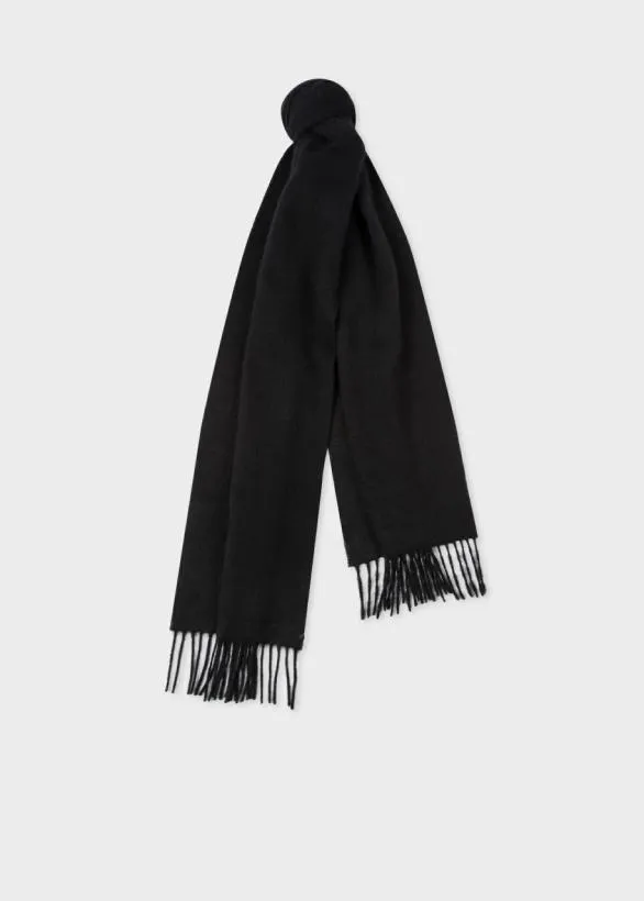 Paul Smith Monogrammed Gifts Cashmere Scarf Black 8211 MensWomens