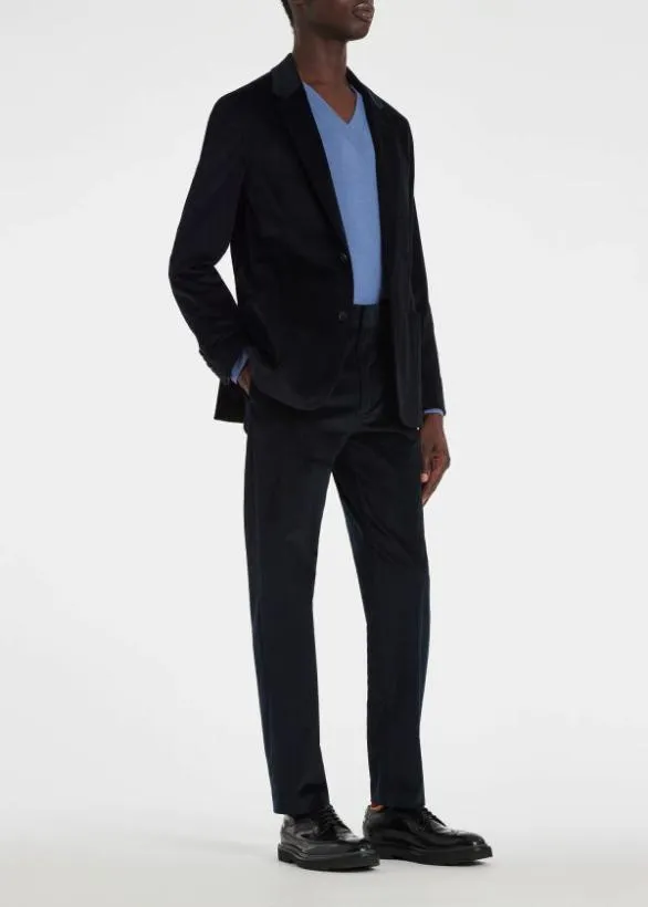 Paul Smith Pants Corduroy Pants Navy 8211 Mens