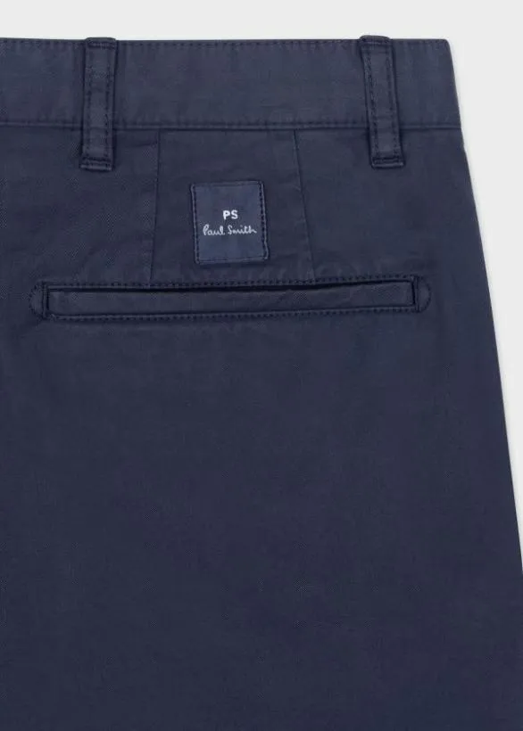 Paul Smith Pants Cotton Twill Chinos Navy 8211 Mens