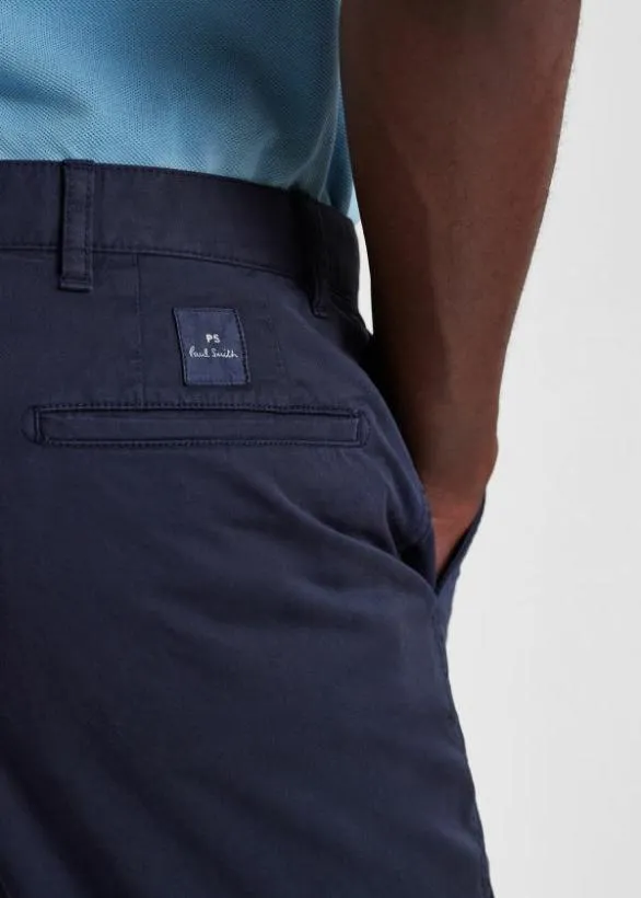 Paul Smith Pants Cotton Twill Chinos Navy 8211 Mens