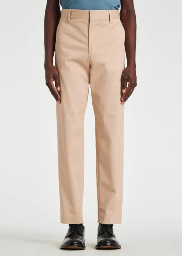Paul Smith Pants Light Tan Fine CottonTwill Chinos Tan 8211 Mens