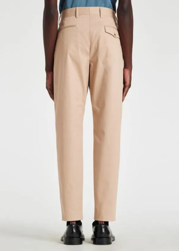 Paul Smith Pants Light Tan Fine CottonTwill Chinos Tan 8211 Mens