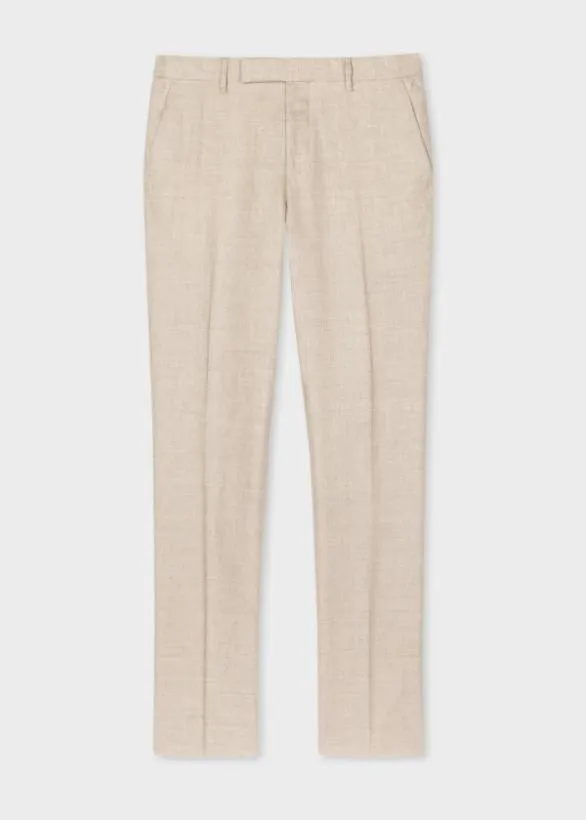 Paul Smith Pants LinenWool Pants Beige 8211 Mens