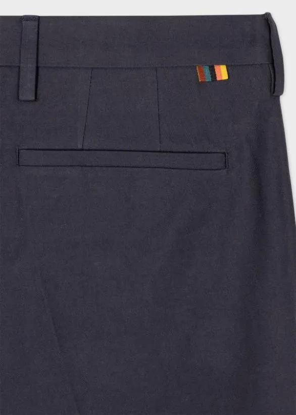 Paul Smith Pants SlimFit Cotton Chinos Dark Navy 8211 Mens
