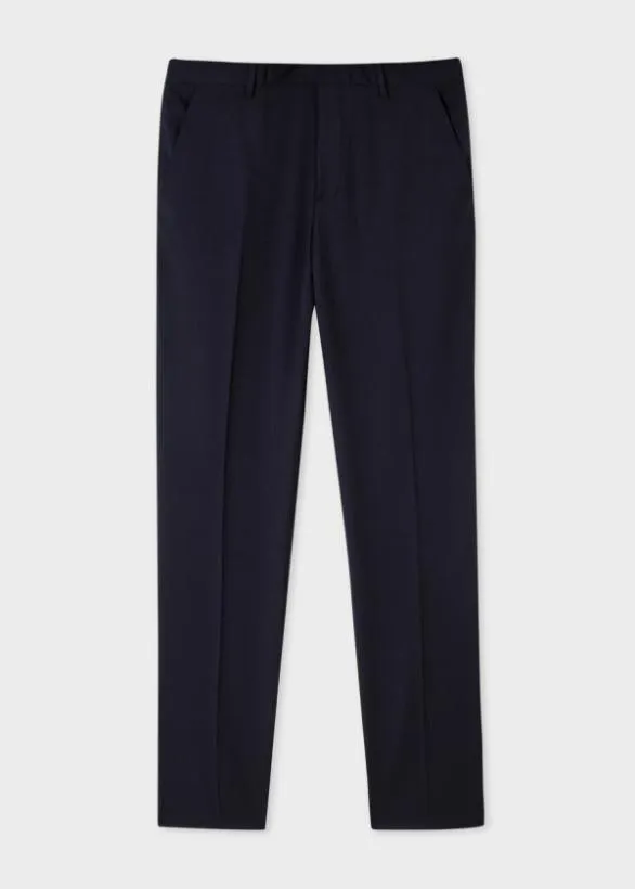 Paul Smith Pants SlimFit Wool 039A Suit To Travel In039 Pants Navy 8211 Mens