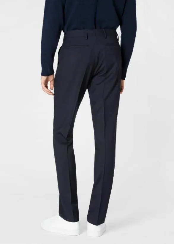 Paul Smith Pants SlimFit Wool 039A Suit To Travel In039 Pants Navy 8211 Mens