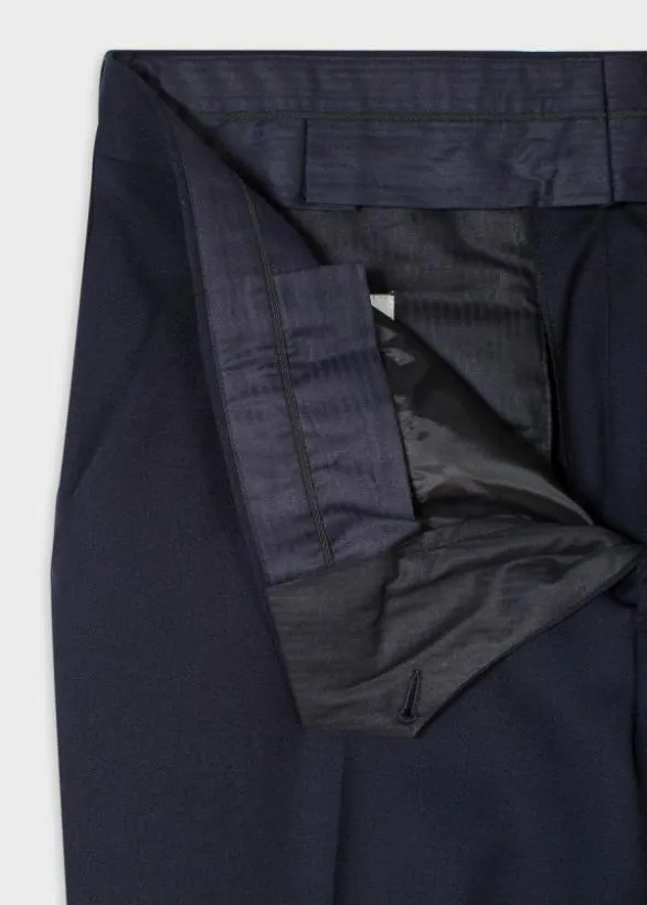 Paul Smith Pants SlimFit Wool 039A Suit To Travel In039 Pants Navy 8211 Mens