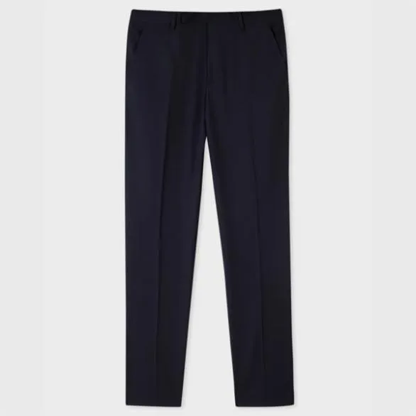 Paul Smith Pants SlimFit Wool 039A Suit To Travel In039 Pants Navy 8211 Mens