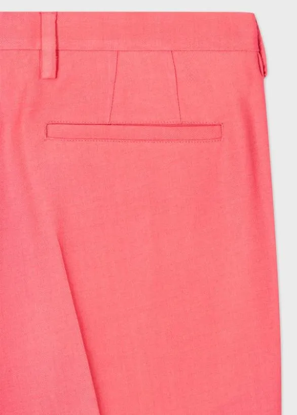 Paul Smith Pants SlimFit Wool Pants Pink 8211 Mens