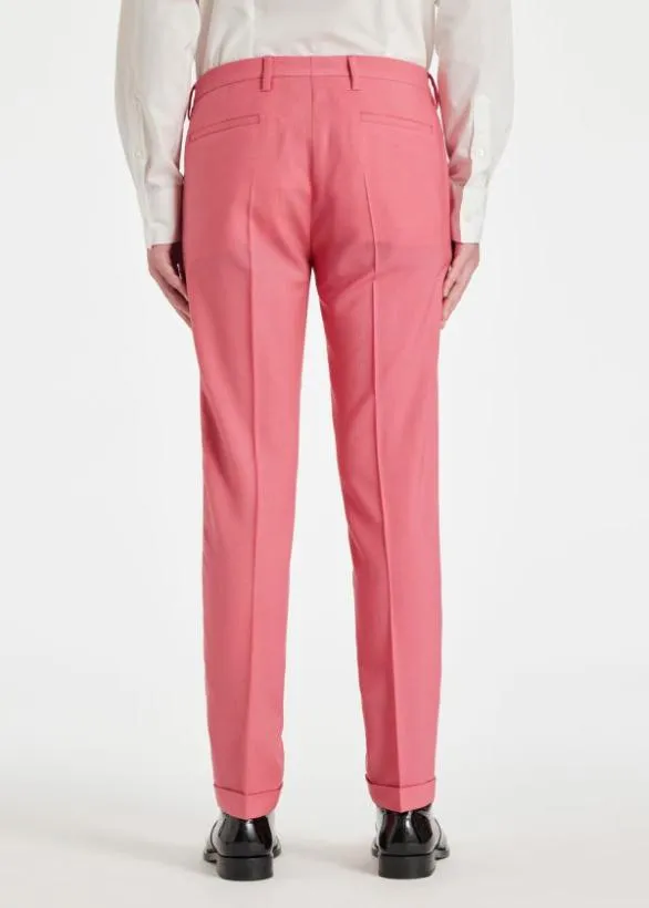 Paul Smith Pants SlimFit Wool Pants Pink 8211 Mens
