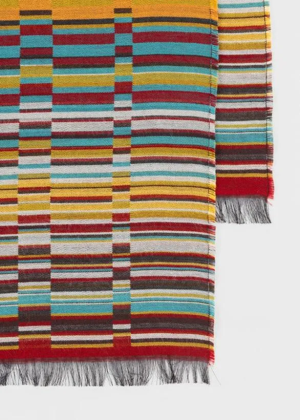 Paul Smith Scarves 039Signature Stripe039 Scarf Red 8211 Mens