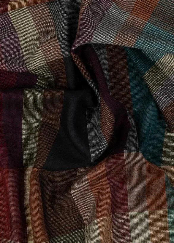 Paul Smith Scarves 039Signature Stripe Check039 Scarf Multicolour 8211 Mens