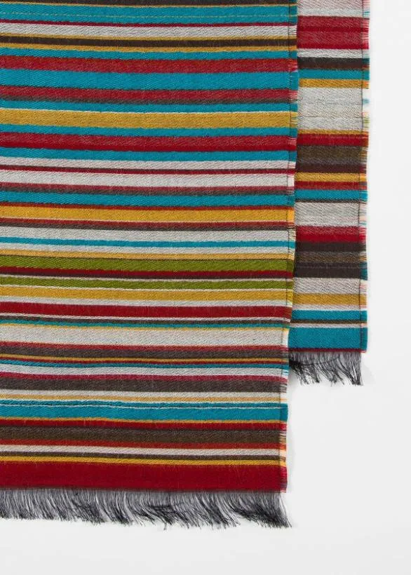Paul Smith Scarves Multi 039Signature Stripe039 Jacquard Scarf Signature Stripe 8211 Mens