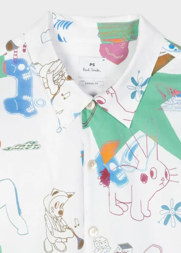 Paul Smith Shirts 039Magnificent Obsessions039 Shirt White 8211 Mens