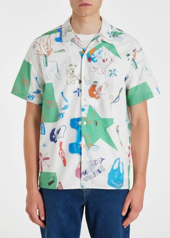 Paul Smith Shirts 039Magnificent Obsessions039 Shirt White 8211 Mens
