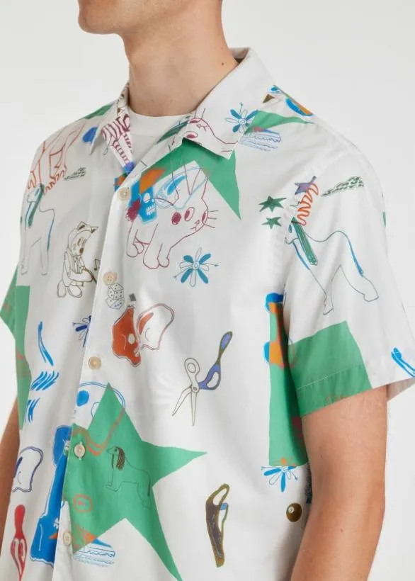 Paul Smith Shirts 039Magnificent Obsessions039 Shirt White 8211 Mens
