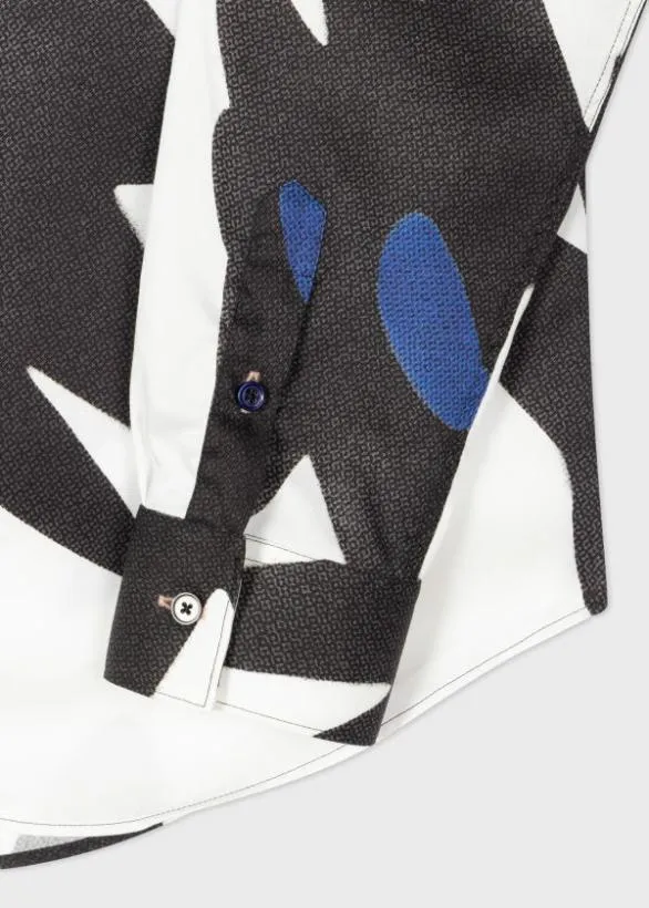 Paul Smith Shirts Contrast 039Big Flower039 Shirt Multicolour 8211 Mens