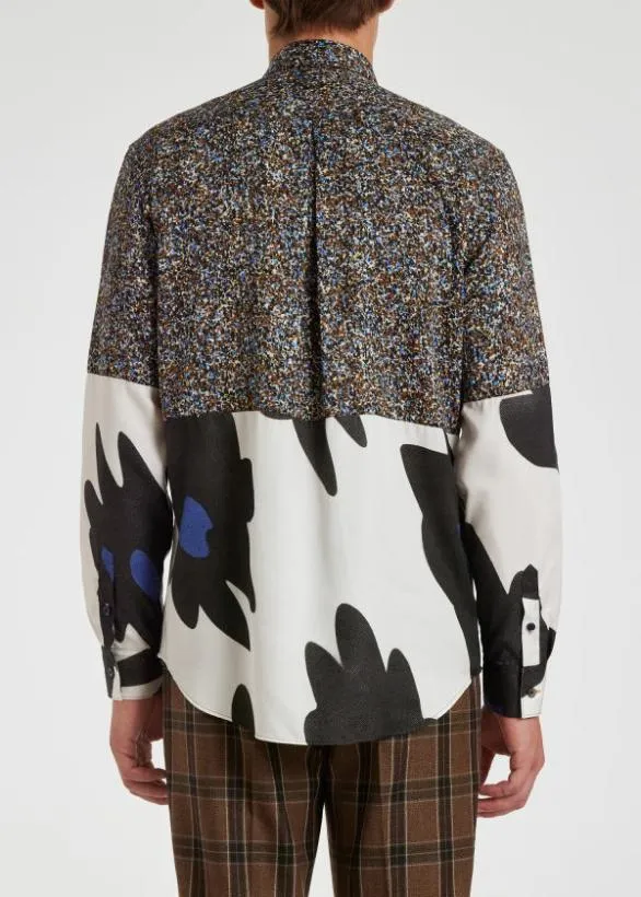 Paul Smith Shirts Contrast 039Big Flower039 Shirt Multicolour 8211 Mens