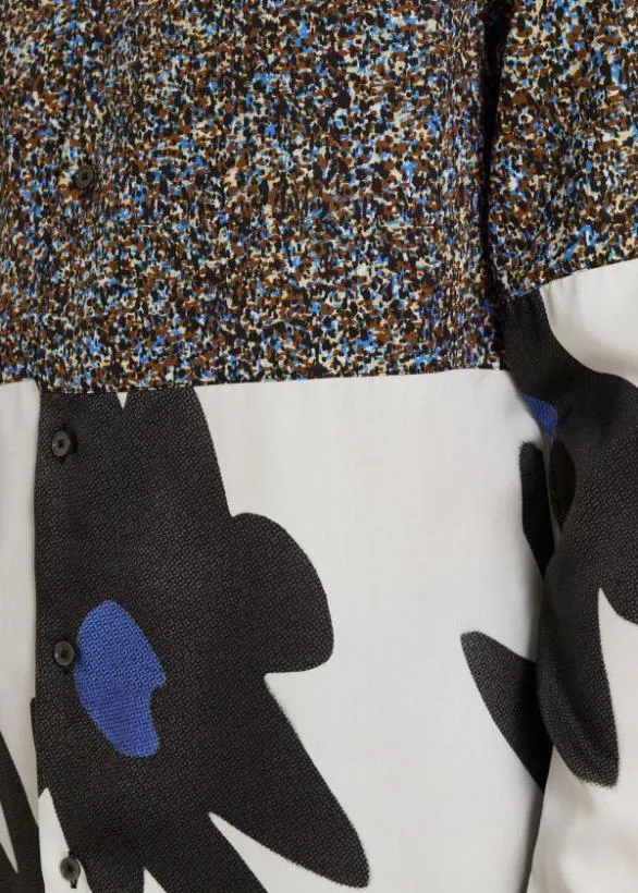 Paul Smith Shirts Contrast 039Big Flower039 Shirt Multicolour 8211 Mens