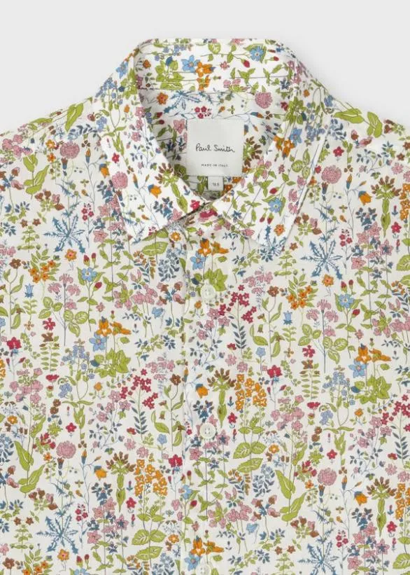 Paul Smith Shirts MultiColour 039Liberty Floral039 Shirt Multicolour 8211 Mens