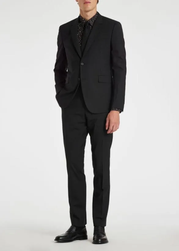 Paul Smith Shirts SlimFit Floral Shirt Black 8211 Mens