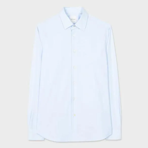 Paul Smith Shirts TailoredFit 039Artist Stripe039 Cuff Shirt Sky Blue 8211 Mens