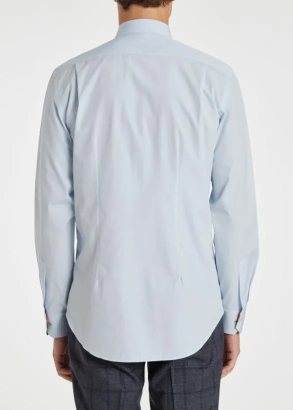 Paul Smith Shirts TailoredFit 039Artist Stripe039 Cuff Shirt Sky Blue 8211 Mens
