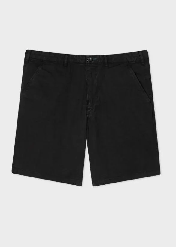 Paul Smith Shorts Cotton 039Broad Stripe Zebra039 Shorts Black 8211 Mens