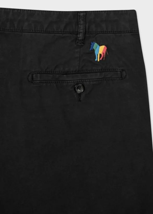 Paul Smith Shorts Cotton 039Broad Stripe Zebra039 Shorts Black 8211 Mens