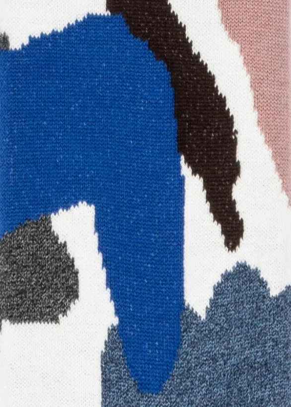 Paul Smith Socks 039Rug039 Print Cotton Socks Cream 8211 Mens