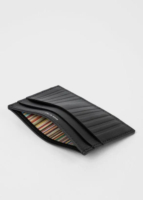 Paul Smith Socks 039Shadow Stripe039 Socks and Card Holder Gift Set Black 8211 Mens