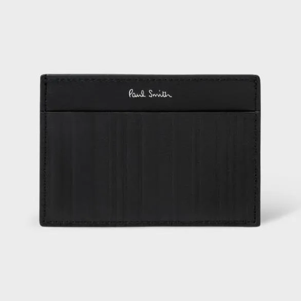 Paul Smith Socks 039Shadow Stripe039 Socks and Card Holder Gift Set Black 8211 Mens