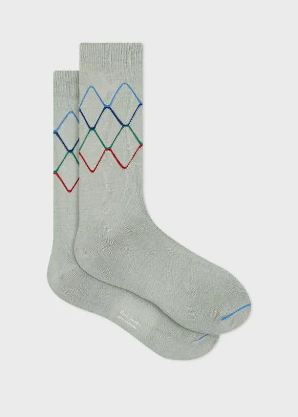 Paul Smith Socks Argyle Socks Green 8211 Mens