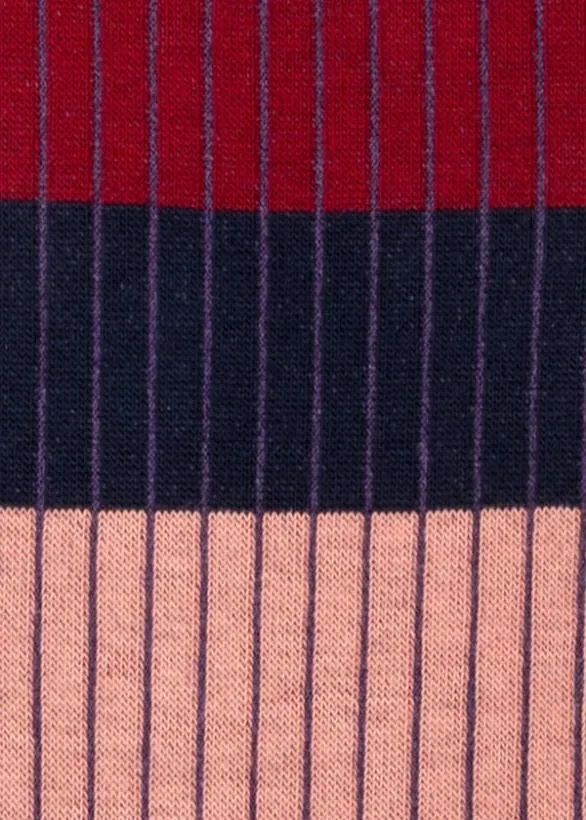 Paul Smith Socks Colour Block Stripe Socks Navy 8211 Mens
