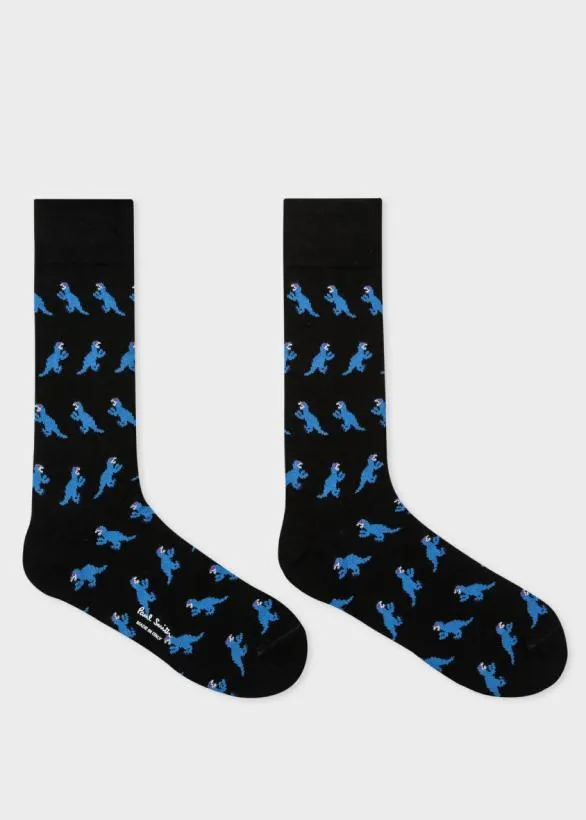 Paul Smith Socks MultiColored 039Dino039 Socks Three Pack Multicolour 8211 Mens