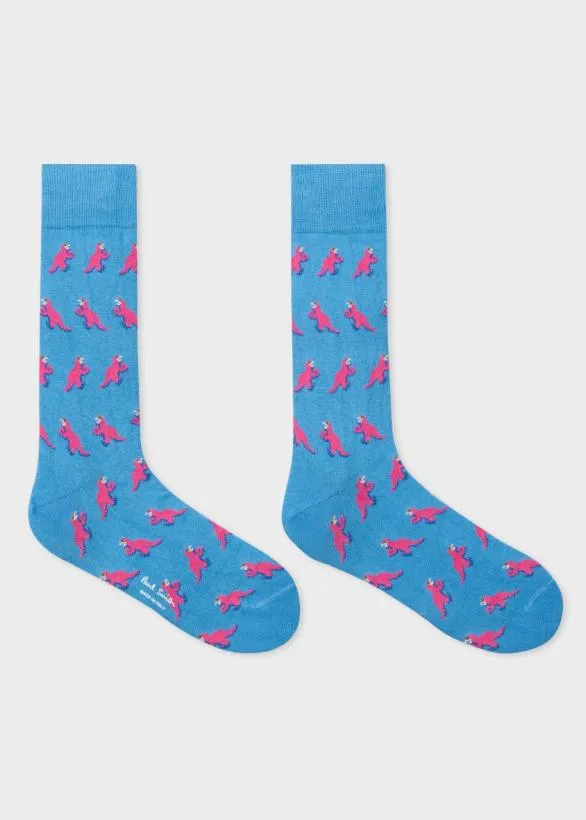 Paul Smith Socks MultiColored 039Dino039 Socks Three Pack Multicolour 8211 Mens