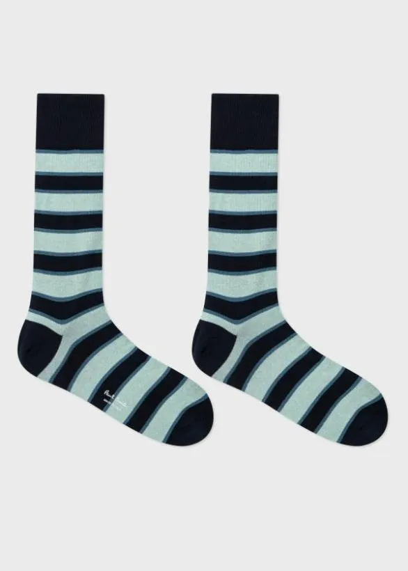 Paul Smith Socks Seasonal Stripe Three Pack Socks Black 8211 Mens