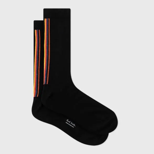 Paul Smith Socks Vertical 039Artist Stripe039 Socks Black 8211 Mens