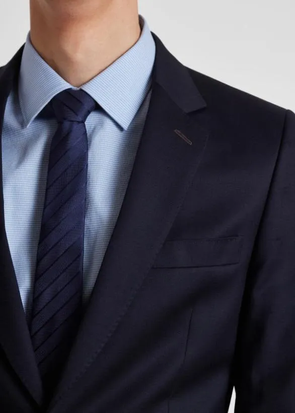 Paul Smith Suits Wool Twill TwoButton Suit Navy 8211 Mens