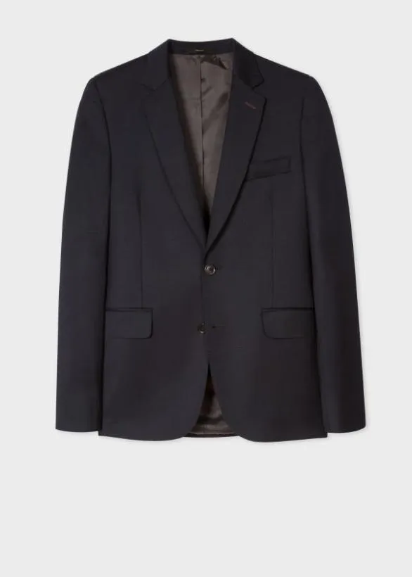 Paul Smith Suits Wool Twill TwoButton Suit Navy 8211 Mens